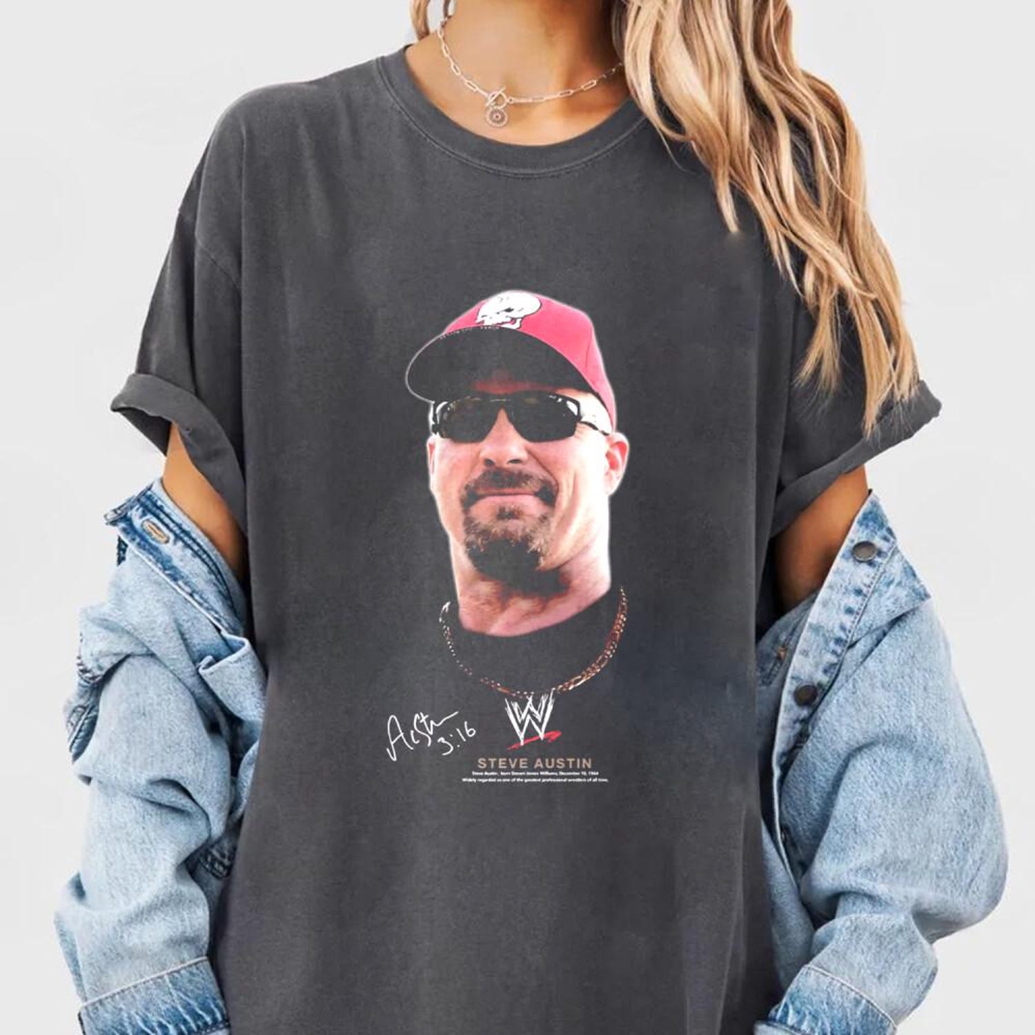 Vintage 90s Style Stone Cold Shirt,Retro Stone Cold Bootleg Tee, Vintage WWF T-shirt, Unisex Tee