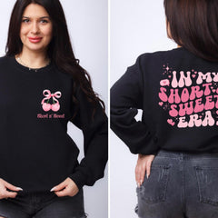 Short N Sweet Sweatshirt,  In My short Girl Era Sweatshirt, Short and Sweet Cherry Sweatshirt, Short Women Shirt, Concert Shirt