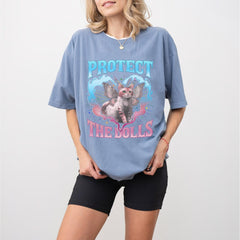 Protect The Dolls Shirt, Feminist Gender Equality Shirt, Subtle Leftist Protect Trans Folks Pride Tee, Human Rights Trans Rights Statement
