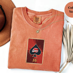 Charles Leclerc Ace Card F1 Tee, Racing Shirt, Formula 1 Fan Gift, Ferrari Race Tee, Driver Helmet Top, F1 Lover Christmas Shirt