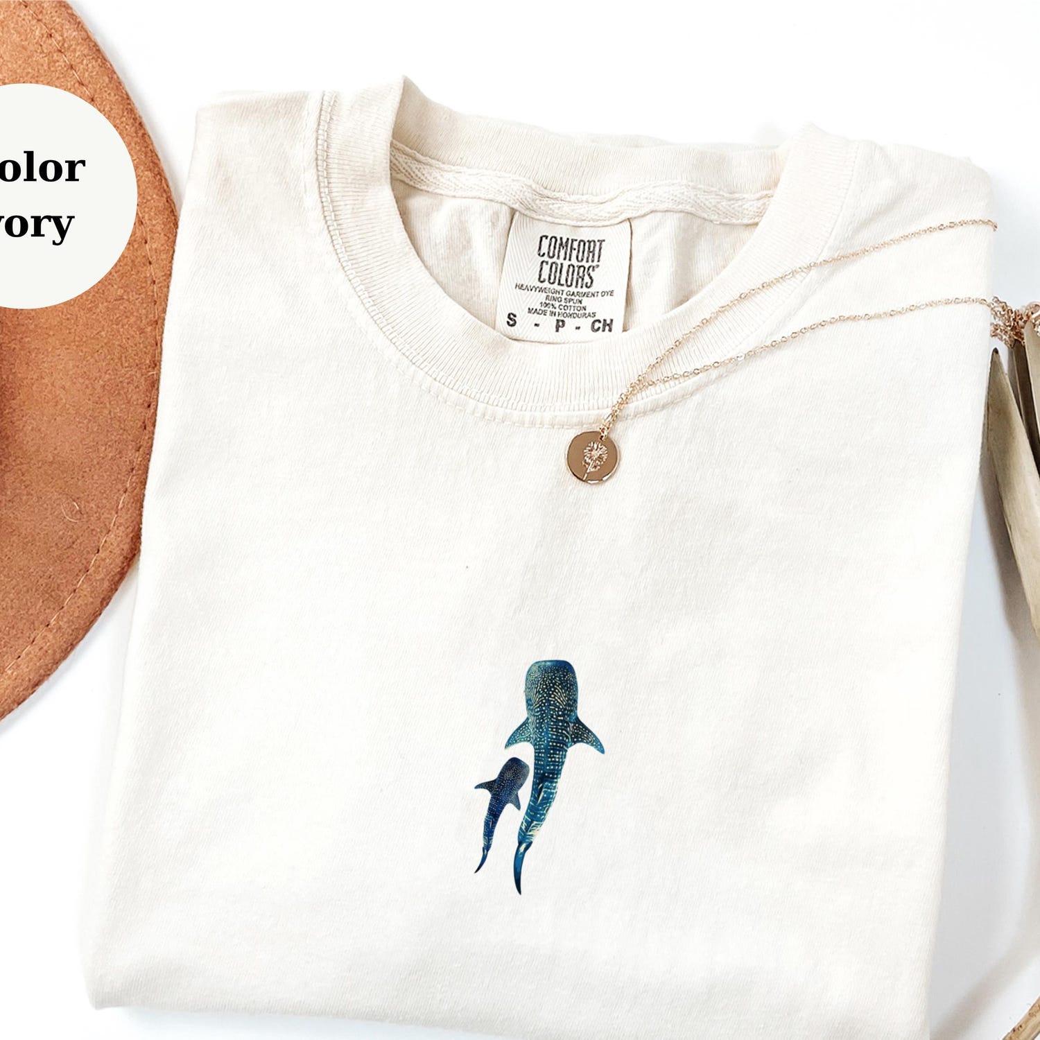 Comfort Colors� Whale Shark T-Shirt � Ocean Lover Graphic Tee for Summer