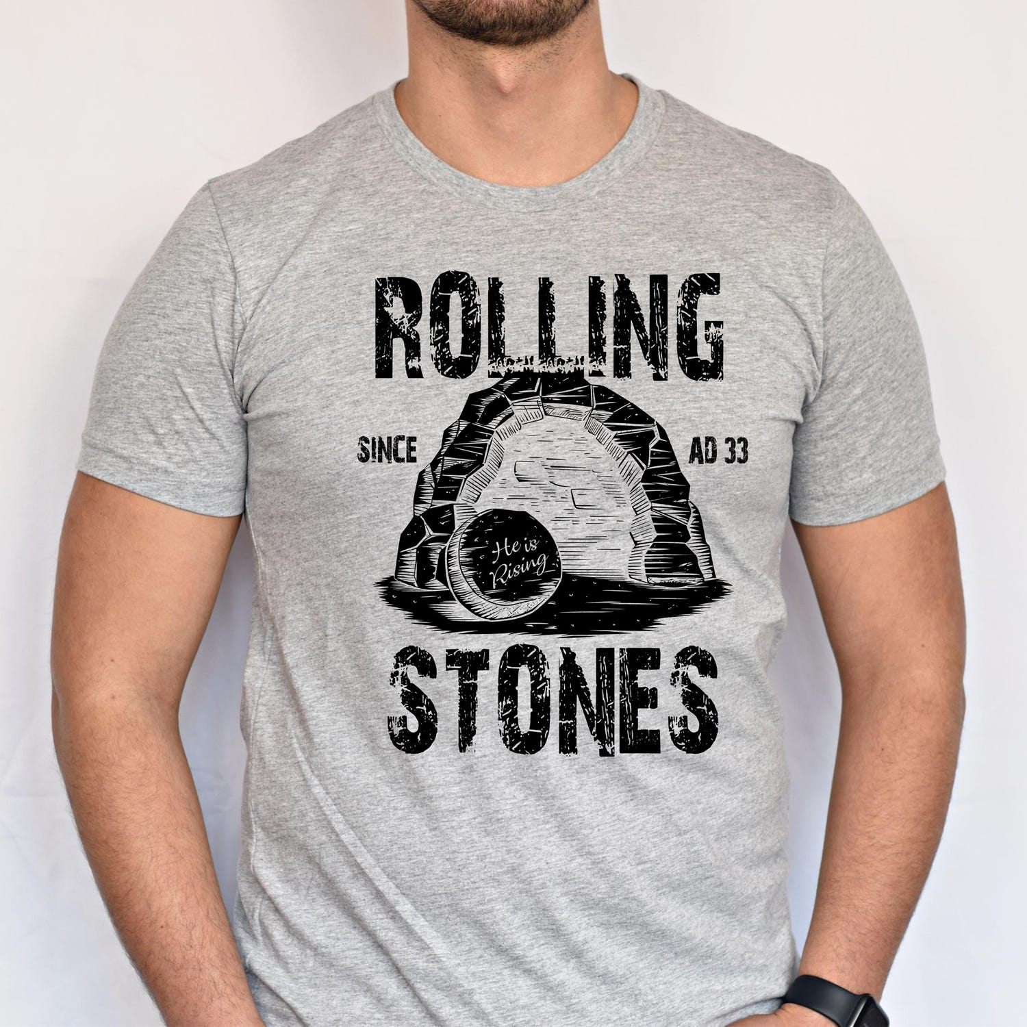 Easter Jesus Shirt, Rolling Stones Shirt, Christian Easter Shirt, Christian Shirt, He is Risen T Shirt, Bible Verse Shirt, Funny Easter Gift