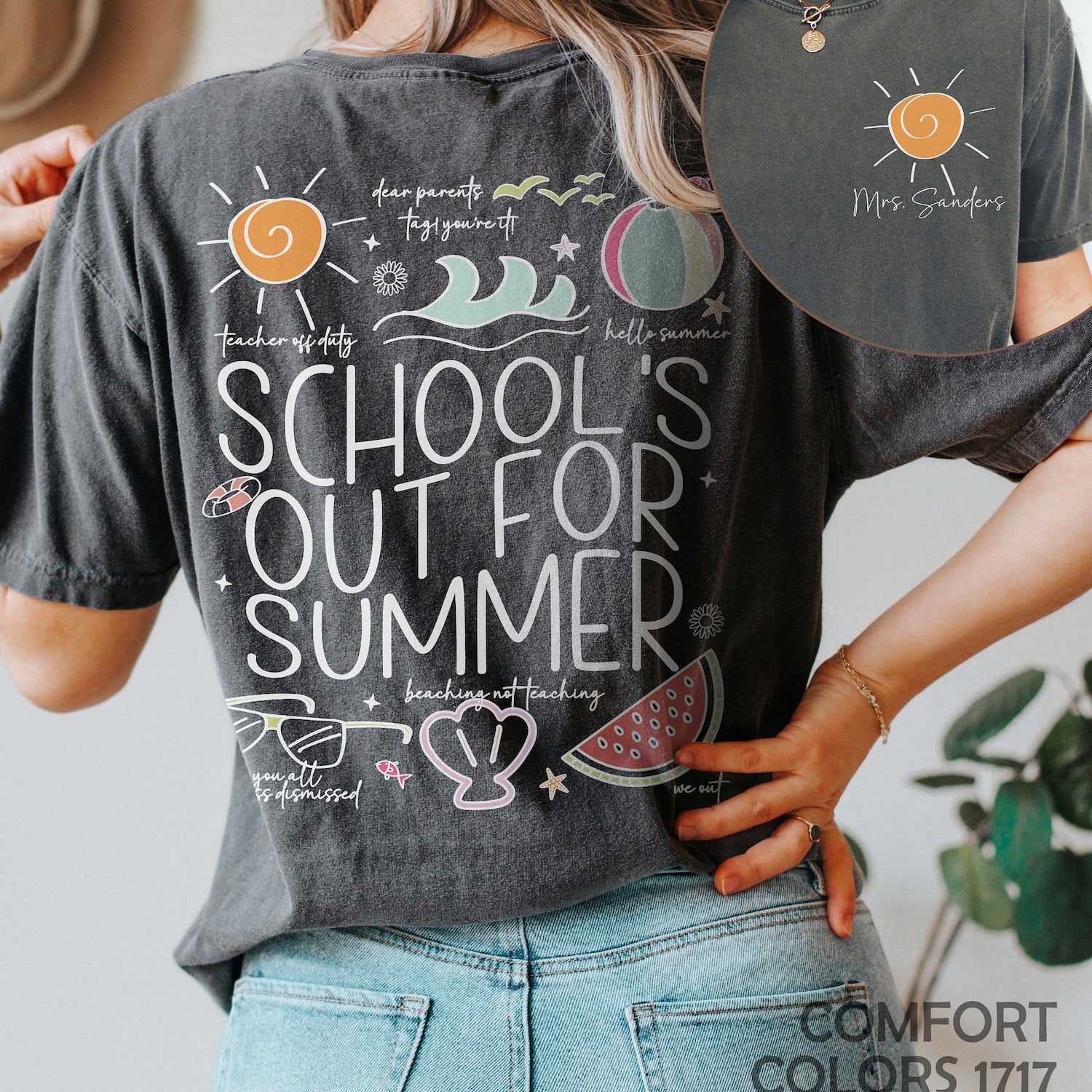 Last Day of School Shirt, Schools Out For Summer, Custom End of School Year Shirt For Teacher Appreciation, Teacher Summer Vacation Shirt