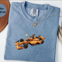 Harry Potter Wizard Racing Car Tee, Magic Racer Shirt, Fantasy F1 Tee Gift, Wizard Driver T-Shirt, McLaren Fan Tee, Unique Racing Top