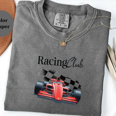 Racing Club F1 Car T-Shirt � Race Fan Tee � Motorsport Driver Gift � Formula Racing Shirt