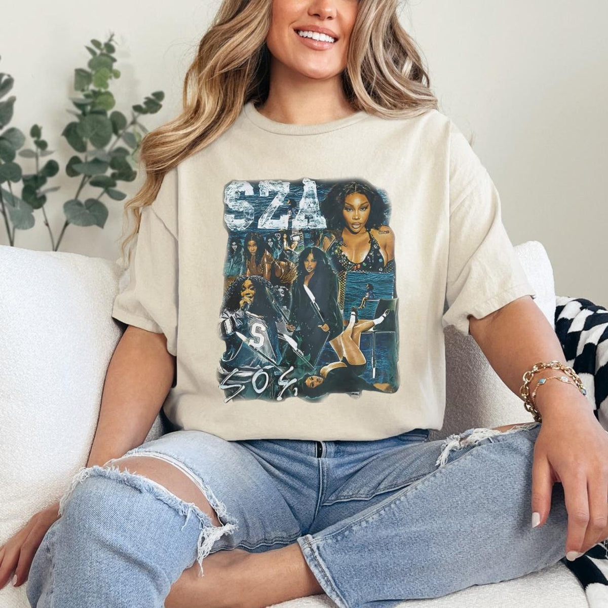 Vintage SZA Sos Shirt, SZA Album Cover Sweater, SZA Merch, Sza Vintage Tee, Sza gift, Sza Lover Sweatshirt, Sos Album Shirt