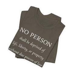 5th AMMENDMENT Shirt Due Process Anti MAGA FDT Gift for Democrat Protest T-Shirt Progressive Liberal Tee Constitution Bill of Rights TShirt