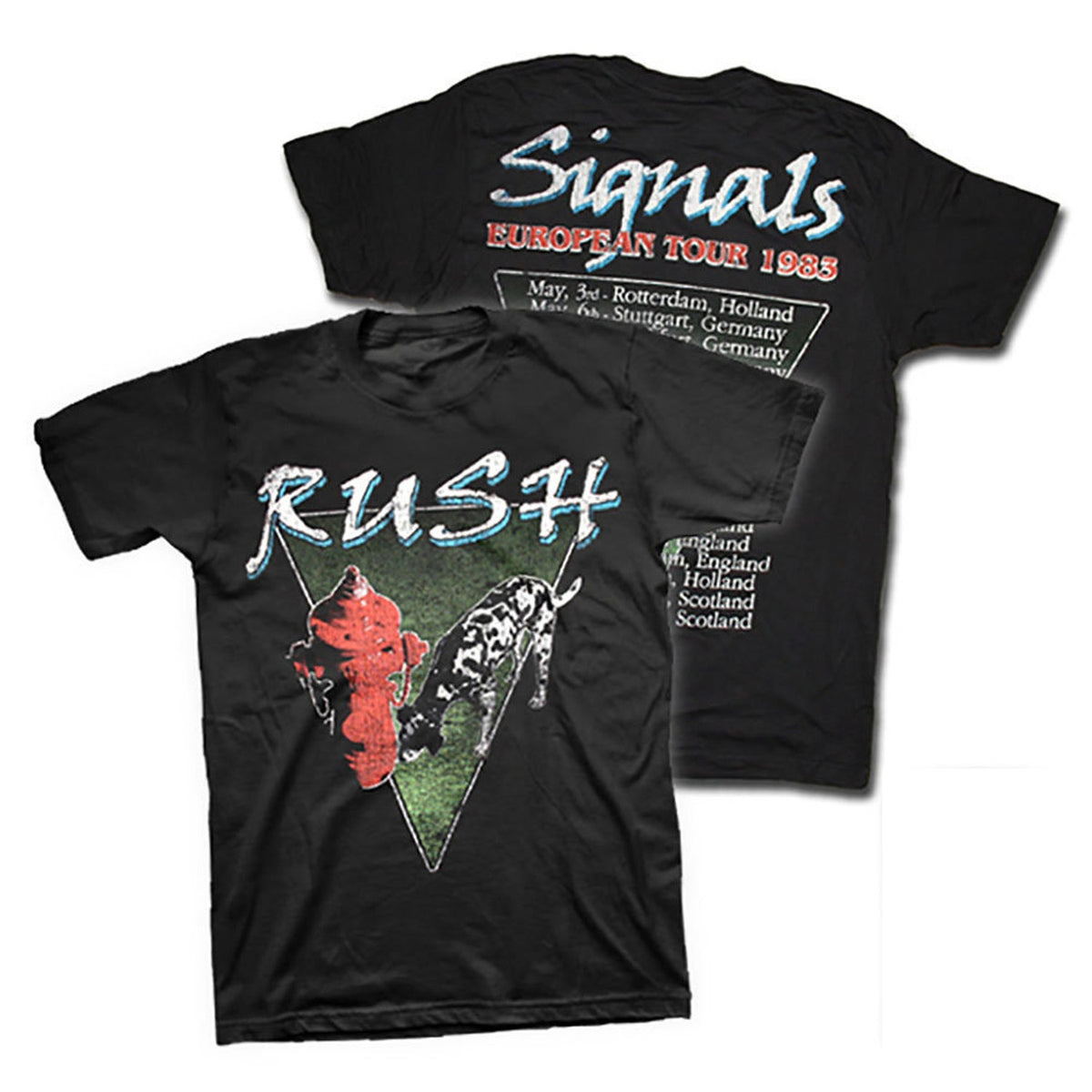 Rush Signals 1983 European Tour w/ Dates T-Shirt'640743410