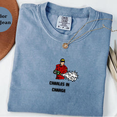 Charles Leclerc,Charles in Charge F1 T-Shirt Formula 1 Celebration Tee for Racing Fans,