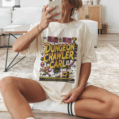 Comfort Colors New Achievement Dungeon Crawler Carl Shirt, LitRPG BookTok, Gift for Reader, Fantasy Science Fiction Book Lover Donut