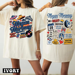 Megan Moroney Am I Ok Shirt, Royal Blue Megan Moroney Shirt, MM Am I Okay Tour Tee For Fan, M.M Song List Track  -  arn329