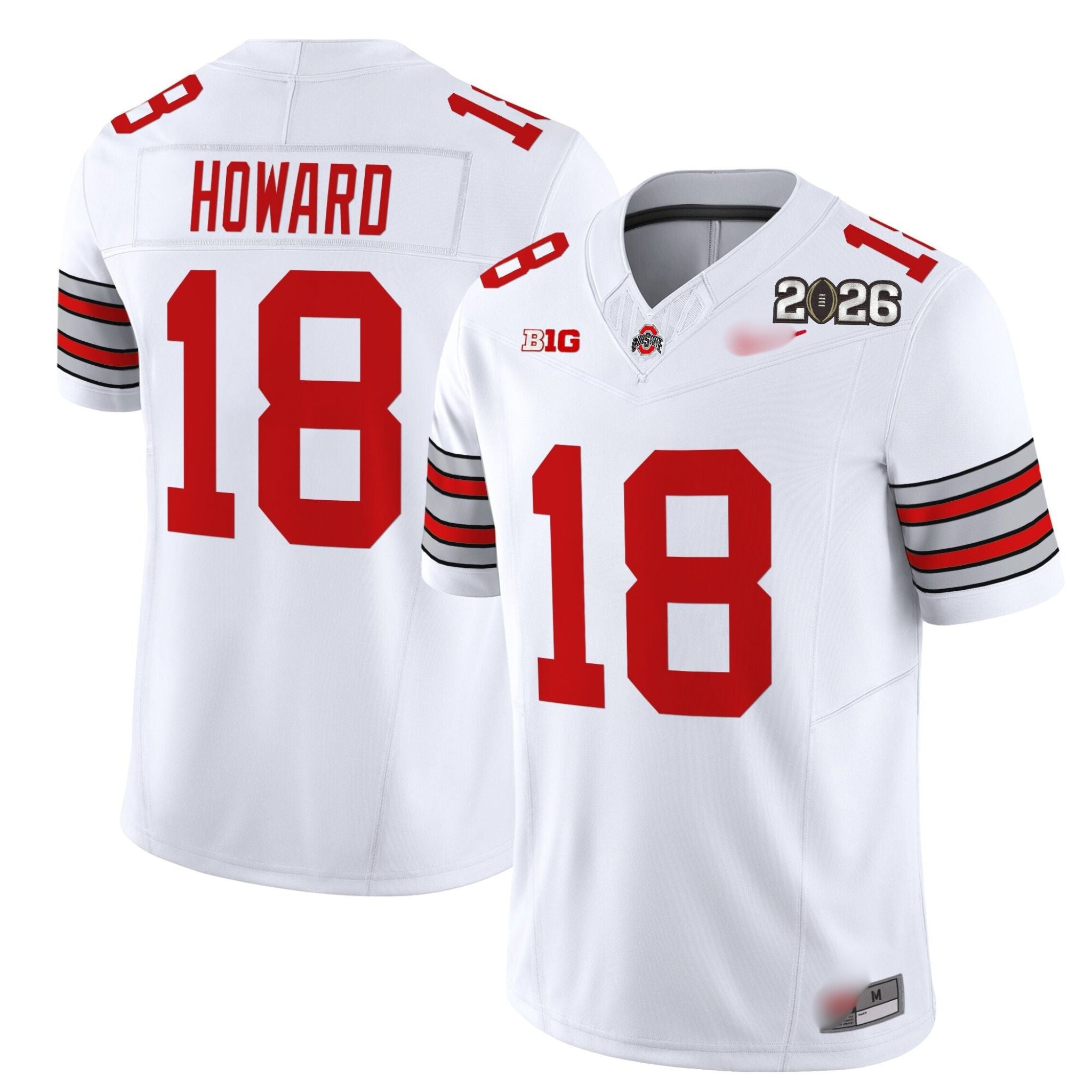 O.S Buckeyes #18 Will Howard ‘Heritage Stripe’ 2026 Fan Jersey
