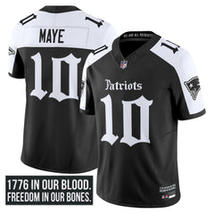 N.E Patriots #10 Drake Maye ‘Gothic Revolution Edition’ Limited Jersey