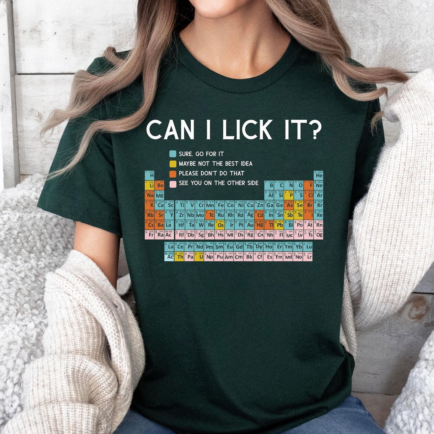 Can I Lick It Periodic Table Shirt, Funny Chemistry Shirts, Elements Table Shirt, Science Chemistry Lab Tshirt, Can I Lick it Chemistry Tee