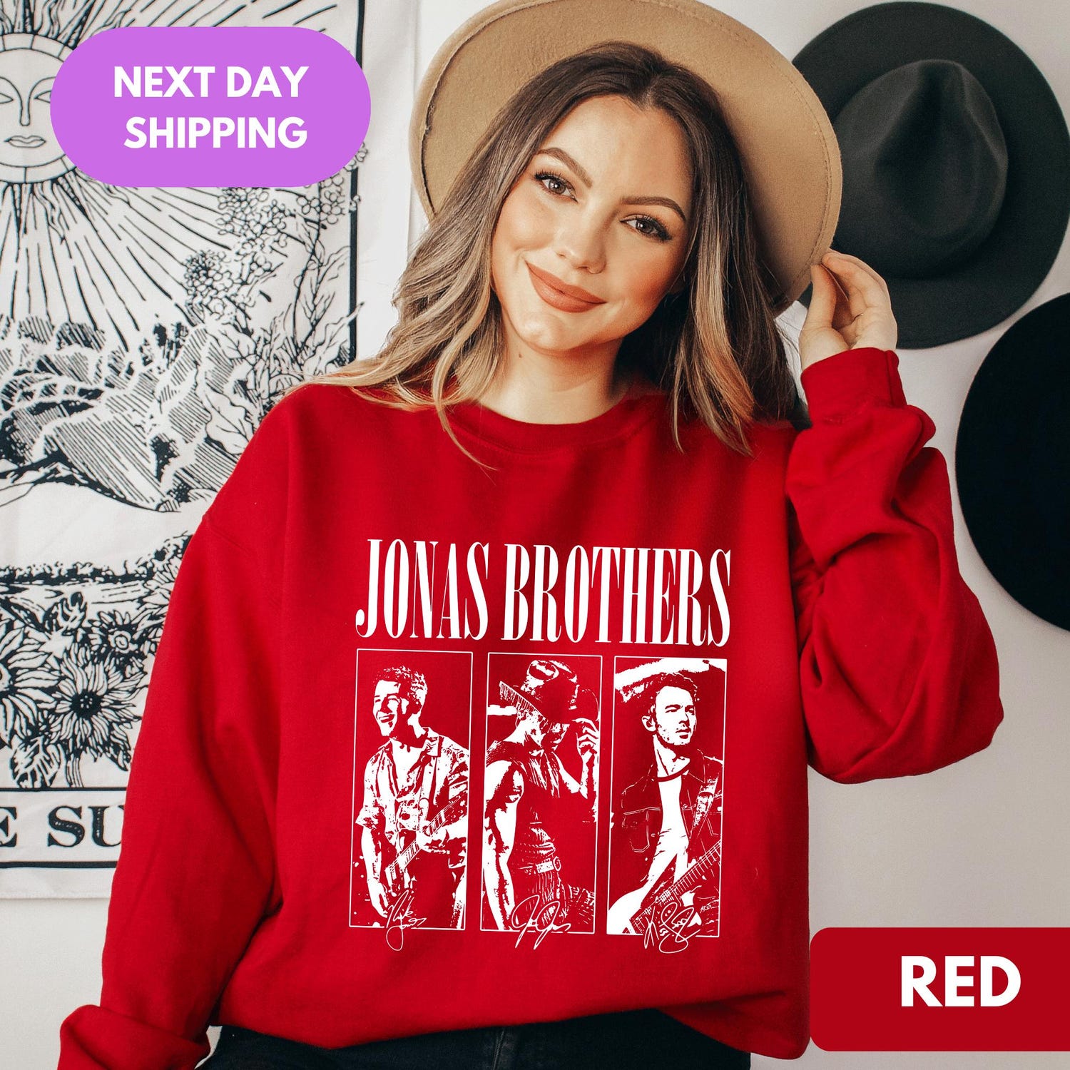 Concert Sweatshirt, Jonas Brothers Shirt'4410150726