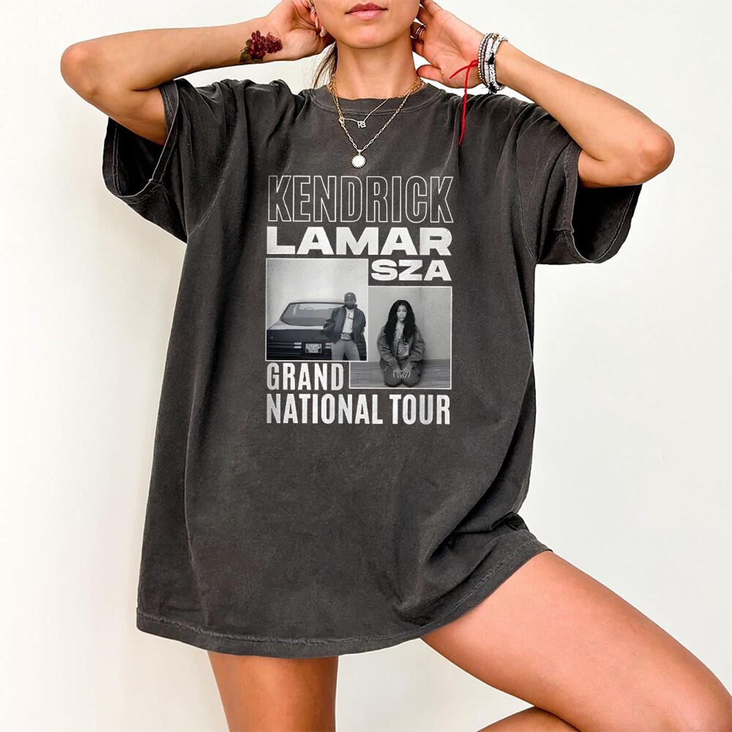 Kendrick lamar X SZA Retro Tshirt, Vintage SZA sthirt, Reto Kendrick Lamar Shirt, Bootleg tshirt Kendrick Lamar tm242