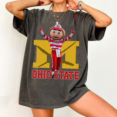 Brutus Ohio State Snow Fan Football T-Shirt, Erase The M Ohio State Rivalry Front And Back Shirt, Funny Brutus vs Michigan Game Day Shirt'4421696652