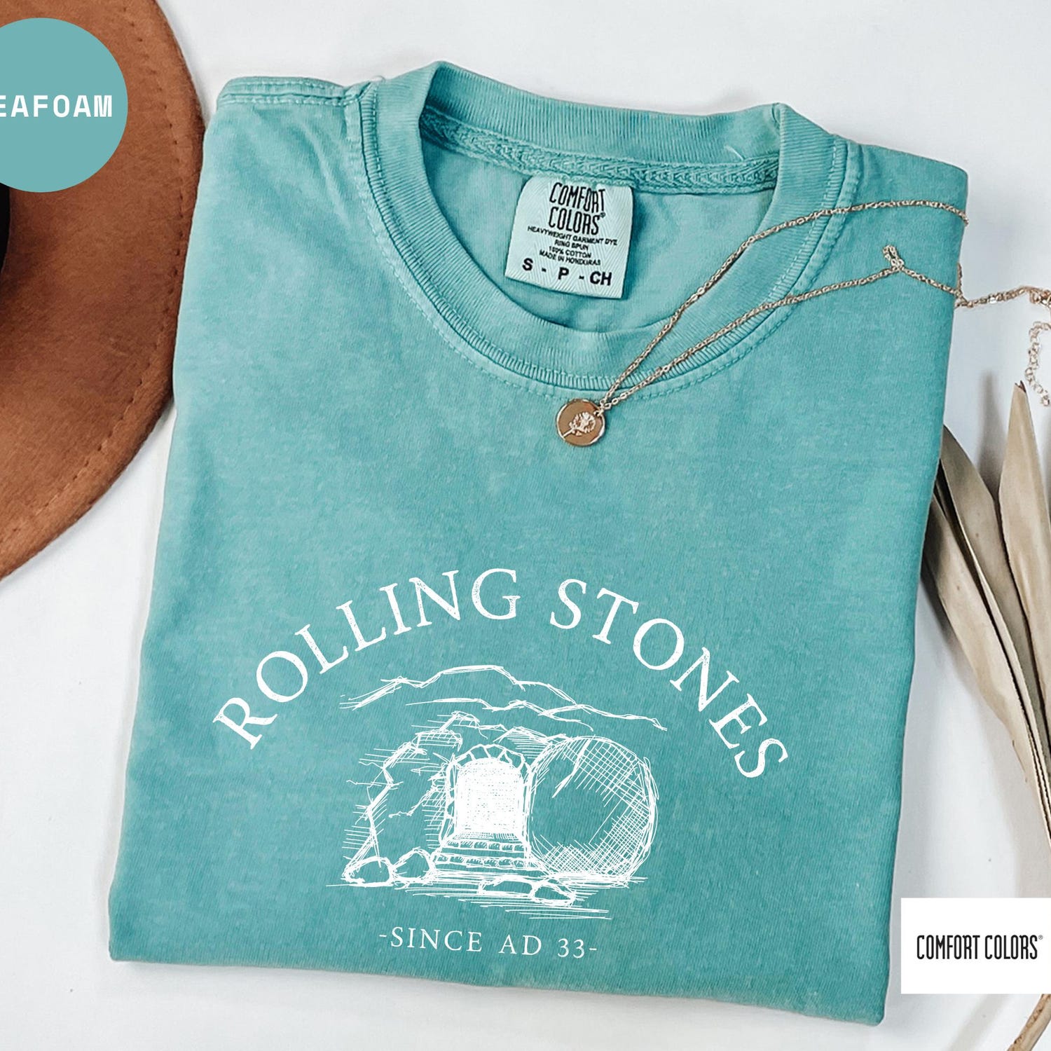 Rolling Stones Since AD 33 T-Shirt - Jesus Easter Shirt - Religious Easter Shirt - Faith Easter Shirt - Gender Neutral