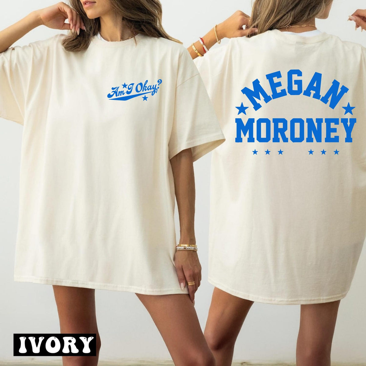 Megan Moroney Am I Ok Shirt, Royal Blue Megan Moroney Tshirt, MM Am I Okay Tour Shirt-  arn325