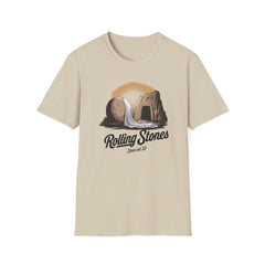 Resurrection Rolling Stones T-Shirt, He Is Risen Easter Christian Tee, Faith-Based Religious Shirt