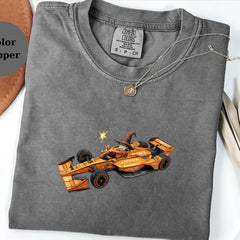 Harry Potter Wizard Racing Car Tee, Magic Racer Shirt, Fantasy F1 Tee Gift, Wizard Driver T-Shirt, McLaren Fan Tee, Unique Racing Top