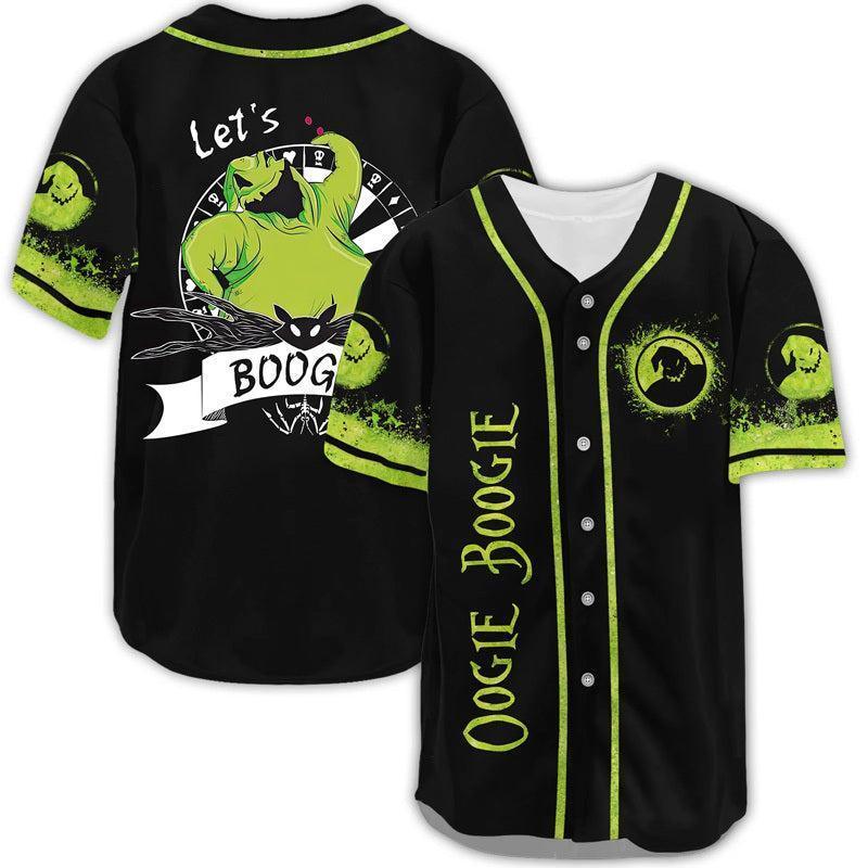 Nightmare Christmas Oogie Boogie Baseball Jersey Shirt, Horror Movie Character Mens Shirt, Unisex 3D Shirt, Halloween Gifts
