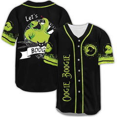 Nightmare Christmas Oogie Boogie Baseball Jersey Shirt, Horror Movie Character Mens Shirt, Unisex 3D Shirt, Halloween Gifts