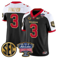 G.Bulldogs #3 Nate Frazier Sugar Bowl & SEC Patch Limited Jersey