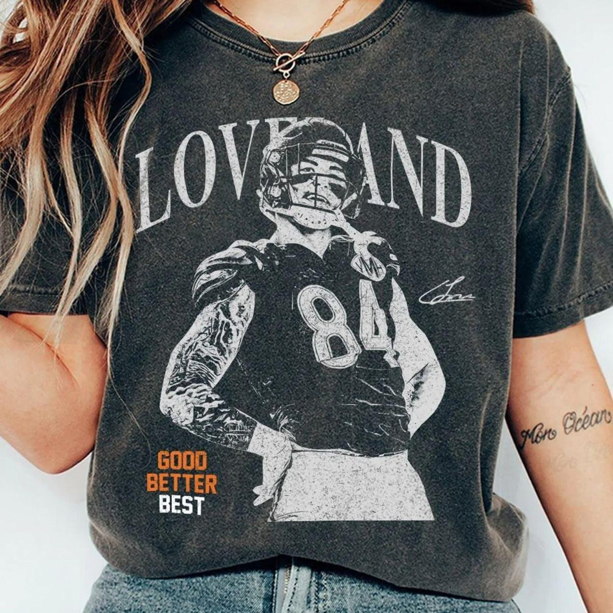 Colston Loveland Football Comfort Colors Shirt, Chicago Good Better Best Shirt, Chicago Football Tshirt'4418405797