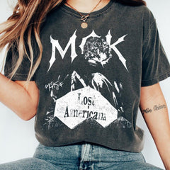 MGK Lost Americana Tour Shirt, Machine Gun Kelly Merch, Wiz Khalifa Concert Tee'4421006558