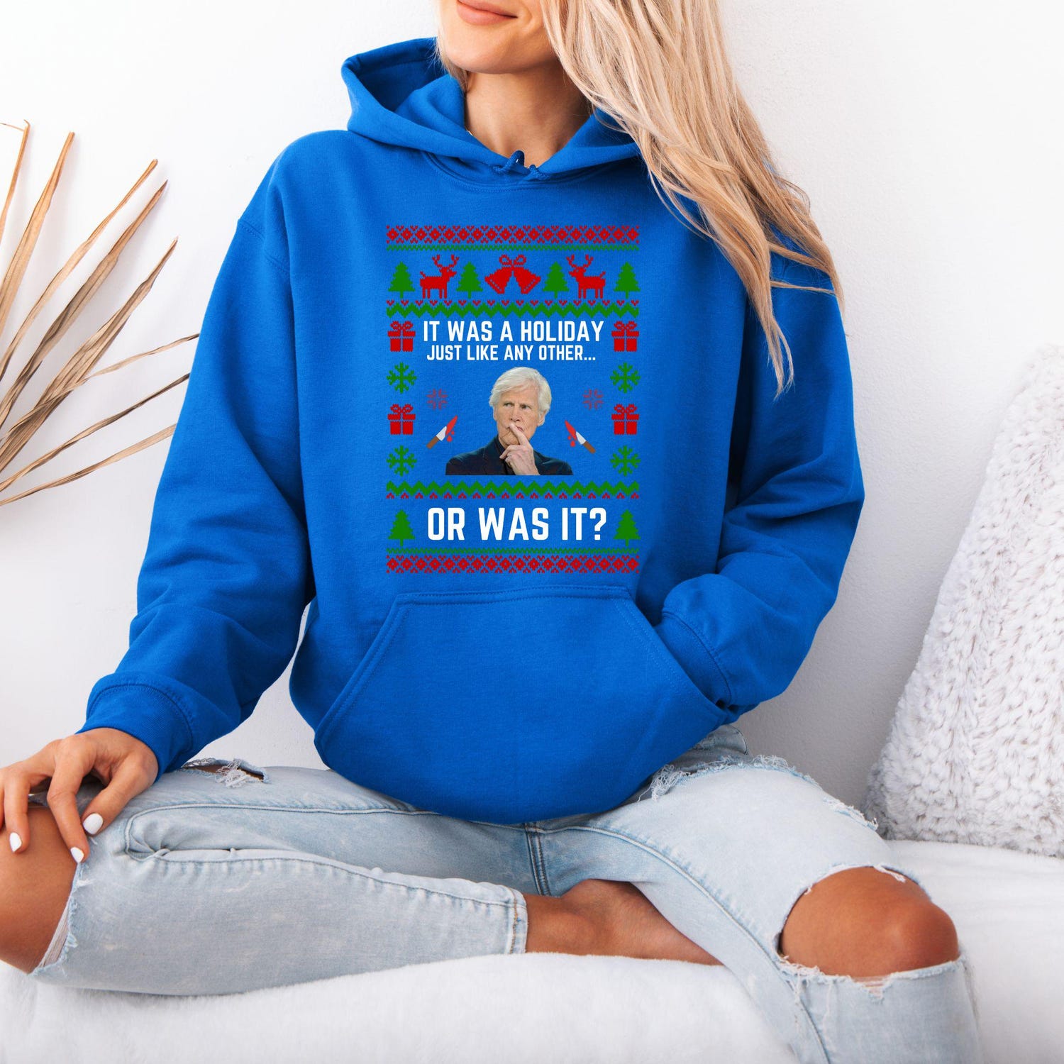 True Crime Ugly Christmas Sweater Party Sweatshirt, Funny Christmas Sweatshirt, Funny Christmas Sweatshirt, Christmas Hoodie Party'4386135347