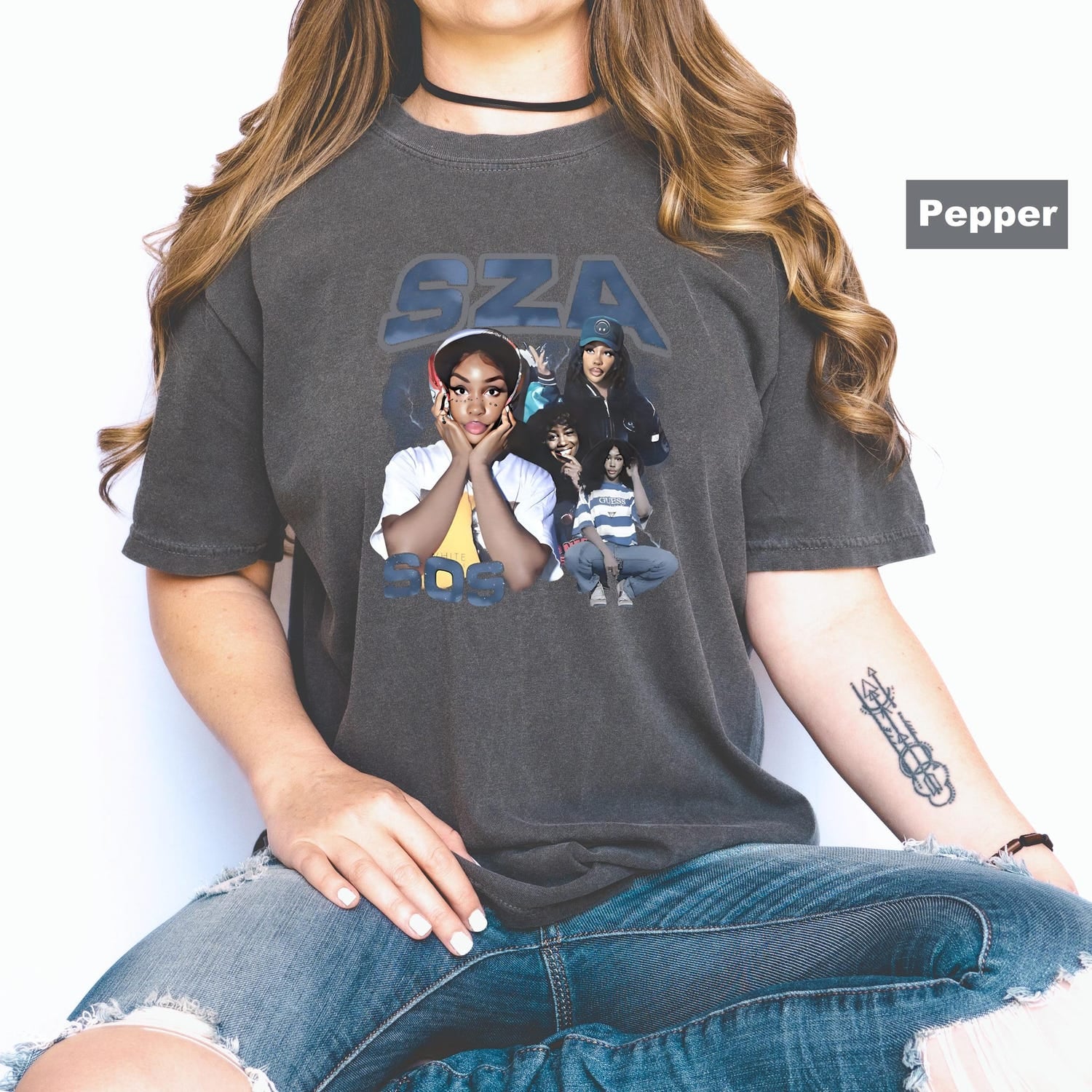 T-shirt, SOS SZA Shirt , 90s Vintage SZA Shirt, Vintage Sza Shirt, Retro Sza T-shirt, Concert Sza T-shirt, Sos Tour Fan Tee