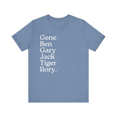 Golf Grand Slam Shirt, Rory McIlroy Fan, Tiger Woods, Fangear, Masters Champions Shirt, Golf Legends T-Shirt, Golfer Gift, Golfing Apparel