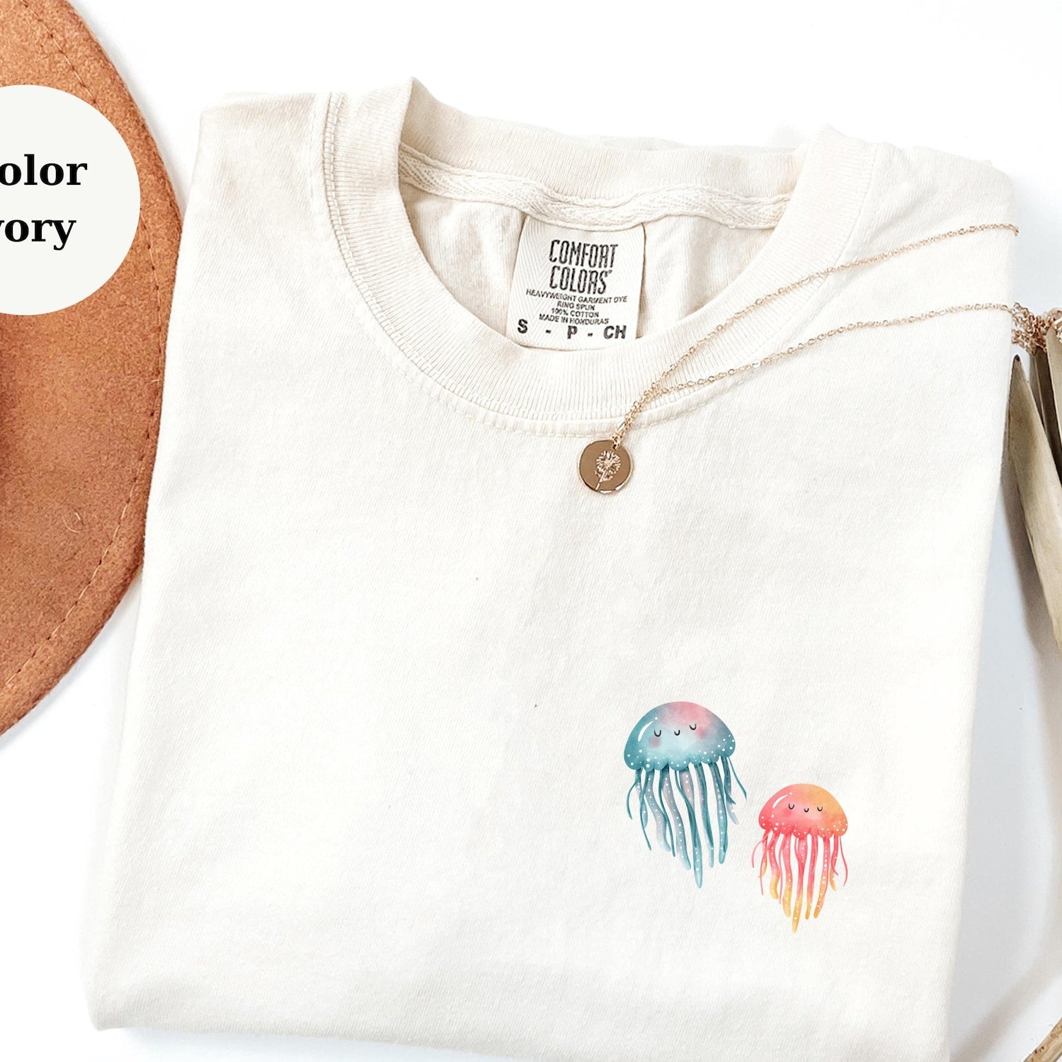 Comfort Colors Jellyfish T-Shirt: Boho Ocean Tee