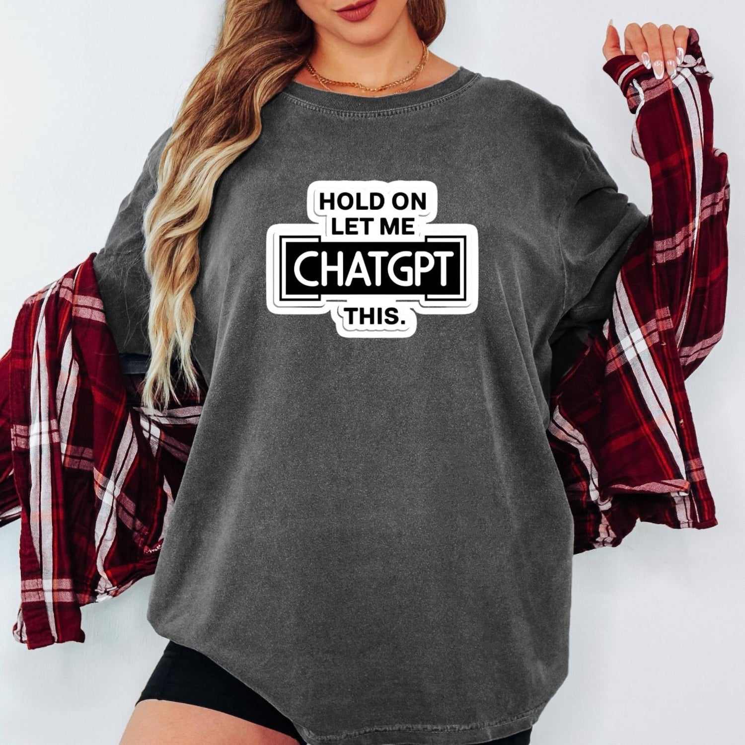 Funny ChatGPT T-Shirt: AI Geek Gift - Comfort Colors Tee