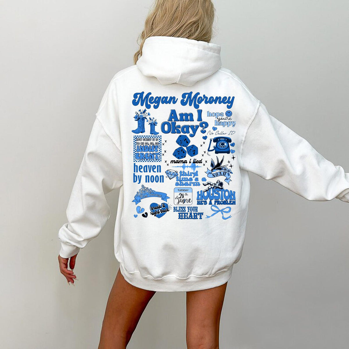 MM Am I Okay Pullover Hoodie Concert Tour Shirt Fan Crewneck Sweatshirt Album Song Tracklist Art Tee Merch Gifts for Her Gift For Daughter