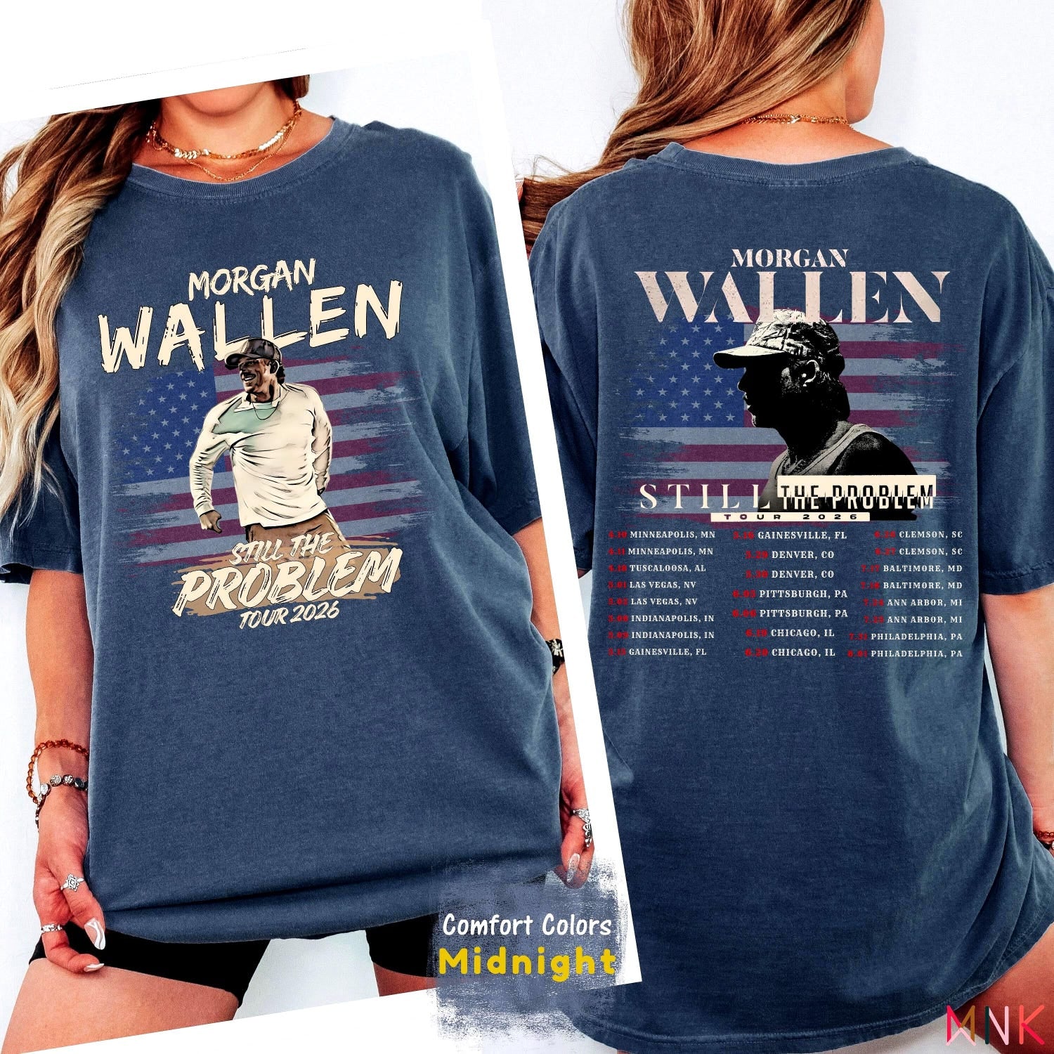 Morgan Wallen Tour Shirt 2026 Still The Problem Tee Country Concert Comfort Colors Unisex'4417781185