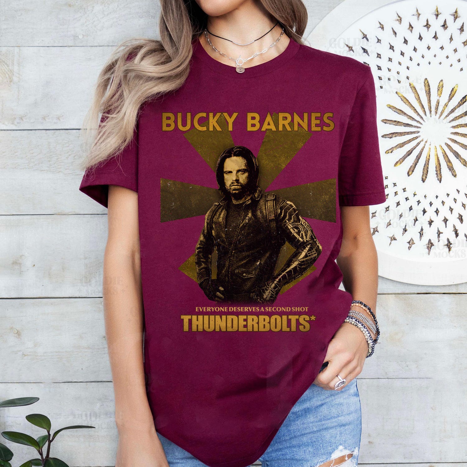 Thunderbolts Bucky Barnes Everyone deserves a second shot Vintage Shirt, Marvel Thunderbolts Shirt, Marvel Yelena Belova Shirt, MCU Fan Tee