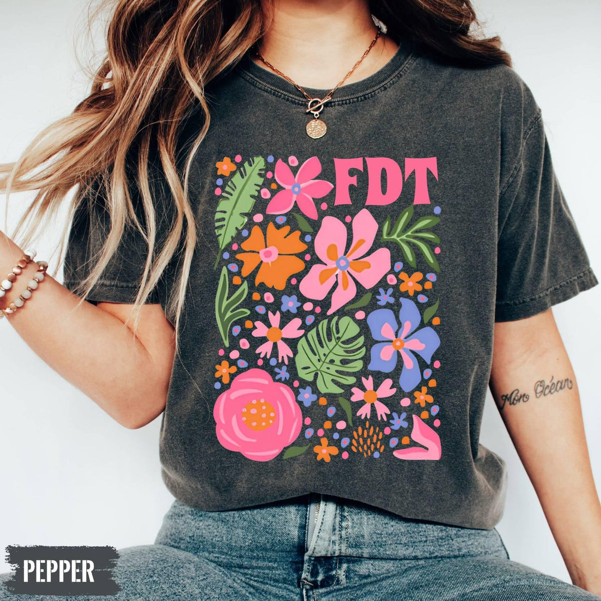 Subtle Anti Trump Protest Shirt,Anti Trump Gift Subtle F*ck Trump Flower Shirt Democrat Feminist Shirt Political Protest Tee