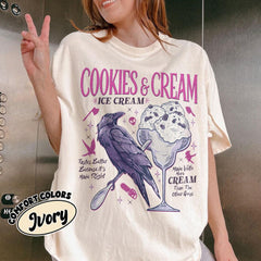 Butcher  Blackbird Dark Romance  Comfort Colors Shirt, Cookie & Cream Ice Cream T Shirt, Brynne Inspired Book Shirt, Gift For Book Lover