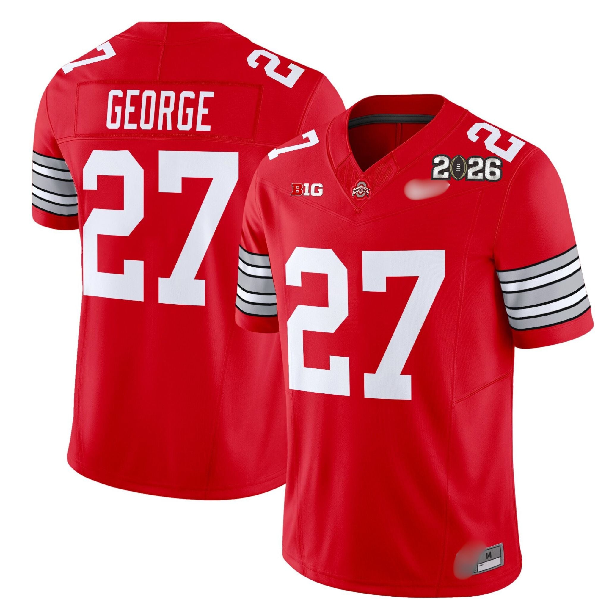 O.S Buckeyes #27 Eddie George ‘Heritage Stripe’ 2026 Fan Jersey