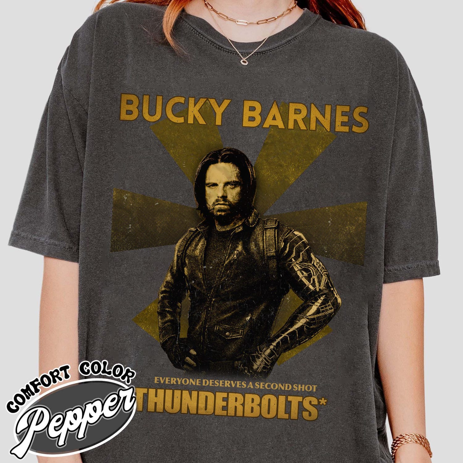 Thunderbolts Bucky Barnes Everyone deserves a second shot Vintage Shirt, Marvel Thunderbolts Shirt, Marvel Yelena Belova Shirt, MCU Fan Tee