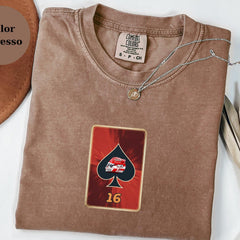 Charles Leclerc Ace Card F1 Tee, Racing Shirt, Formula 1 Fan Gift, Ferrari Race Tee, Driver Helmet Top, F1 Lover Christmas Shirt