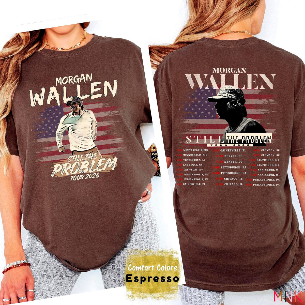 Morgan Wallen Tour Shirt 2026 Still The Problem Tee Country Concert Comfort Colors Unisex'4417781185