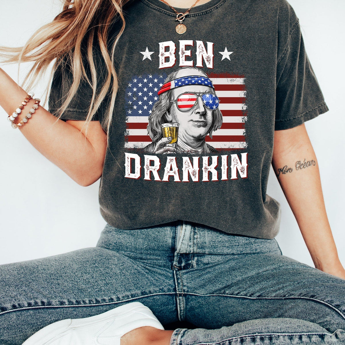 Funny 4th of July Shirt, Retro USA Shirt, Ben Drankin Shirt, Funny Fourth of July Shirt, Patriotic Shirt, Merica Shirt, Independence Day Tee