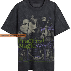 Practical Magic Falling In Love Is The Trickiest Spell Of All Retro Unisex Classic T-Shirt'4305498239