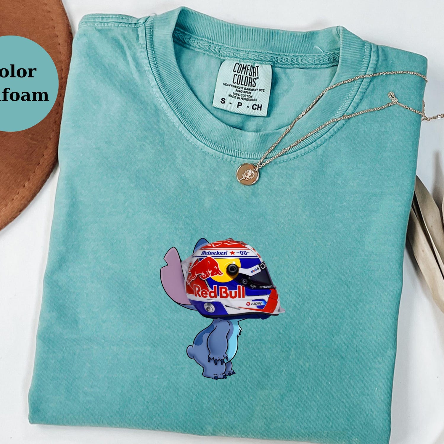 Max Verstappen Racing Helmet Stitch Shirt, Funny F1 Fan Crewneck, Cartoon Racer Top, Motorsport Gift, Comfort Colors Unisex Shirt