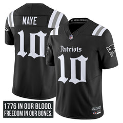 N.E Patriots #10 Drake Maye ‘Gothic Revolution Edition’ Limited Jersey