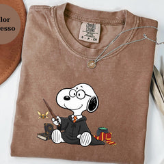 Cute Harry Potter Snoopy T-Shirt � Magic Dog Tee � Cozy Wizard Gift Shirt