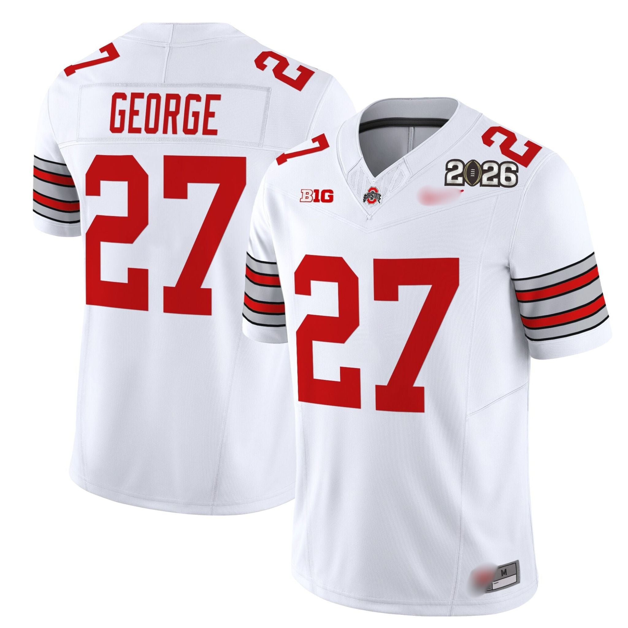 O.S Buckeyes #27 Eddie George ‘Heritage Stripe’ 2026 Fan Jersey
